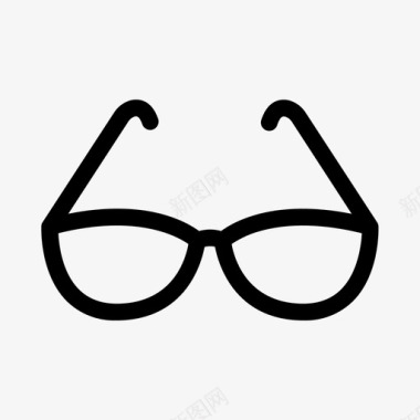 眼镜镜片视力图标图标