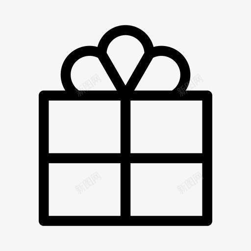 礼品生日圣诞节图标svg_新图网 https://ixintu.com 丝带 包装 圣诞节 生日 礼品 礼物 简约主义概述