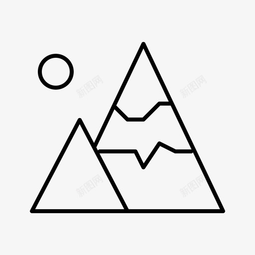 山假日旅行图标svg_新图网 https://ixintu.com 假日 山 旅游 旅行
