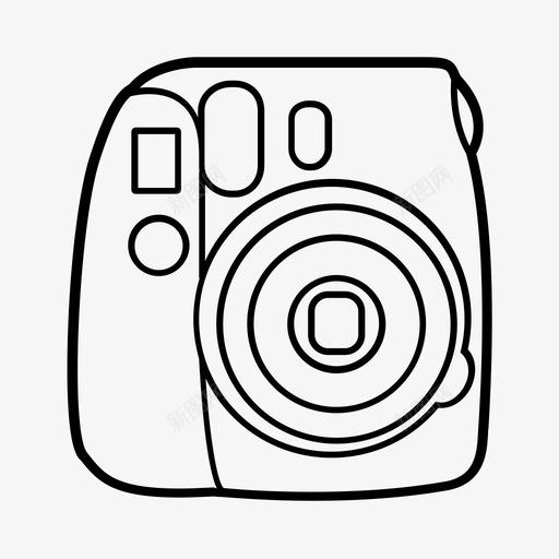 instax迷你相机即时怀旧图标svg_新图网 https://ixintu.com instax迷你相机 即时 宝丽来 怀旧 模拟摄影 纪念品 青少年相机