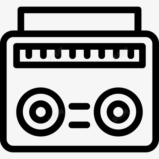 音箱盒式录音机录音机图标svg_新图网 https://ixintu.com 录音机 电子图标 盒式录音机 立体声收音机 音箱