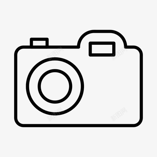 照相机图像照片图标svg_新图网 https://ixintu.com 图像 图片 摄影 照片 照相机 简单