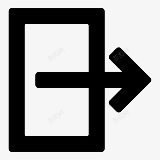 注销结束退出图标svg_新图网 https://ixintu.com 注销 注销退出标志 结束 退出 退出标志