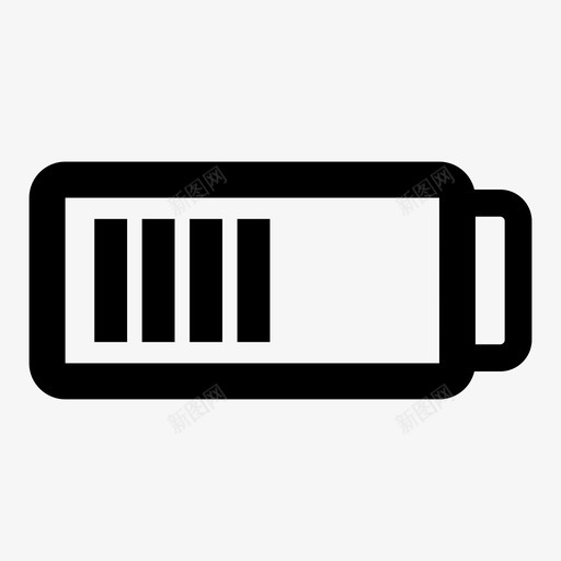 电池电池电量半电池图标svg_新图网 https://ixintu.com 半电池 电池 电池状态 电池电量 移动