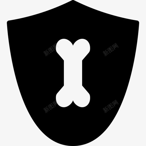 骨保护医疗盾牌图标svg_新图网 https://ixintu.com 医疗 盾牌 维生素 美味的医学雕文 骨保护