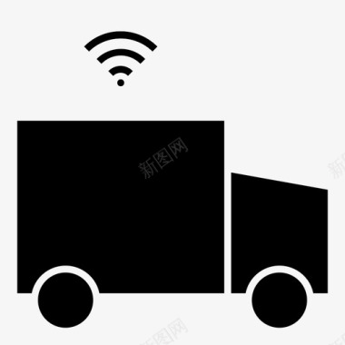 自动驾驶卡车无人驾驶卡车卡车wifi图标图标