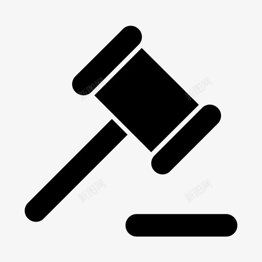 木槌拍卖法庭图标svg_新图网 https://ixintu.com 命令 拍卖 木槌 法官 法庭 法律