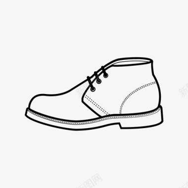 靴子脚鞋类图标图标