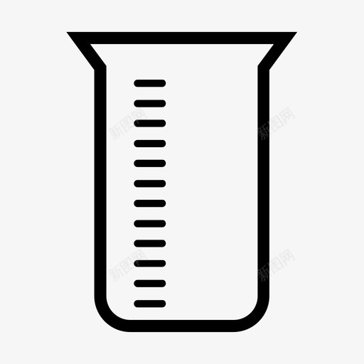 烧杯化学烧瓶图标svg_新图网 https://ixintu.com 化学 化学仪器 实验室 测试 烧杯 烧瓶