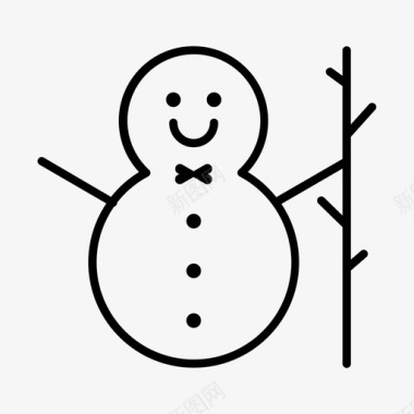 圣诞节家庭冰雪图标图标