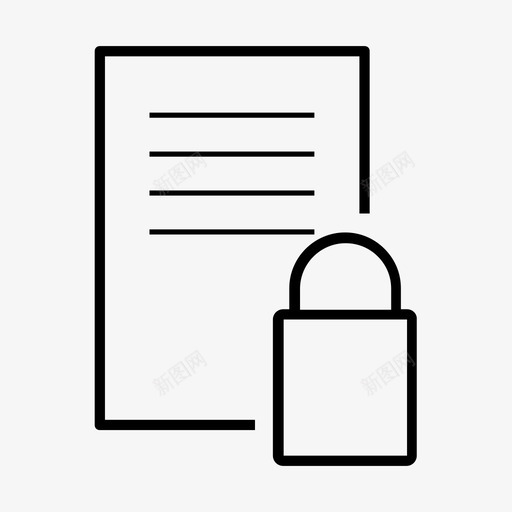安全数据文件锁定图标svg_新图网 https://ixintu.com 安全 安全数据 安全文件 文件 营销项目 锁定