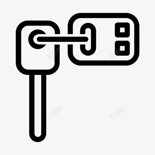 车钥匙锁开锁图标svg_新图网 https://ixintu.com 开锁 车钥匙 钥匙 锁