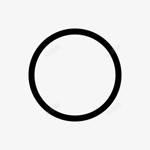 圆几何基本形状图标svg_新图网 https://ixintu.com 几何 圆 基本形状