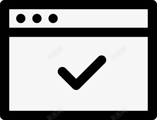 浏览器完成检查计算机图标svg_新图网 https://ixintu.com 互联网 媒体 屏幕 检查 浏览器完成 计算机