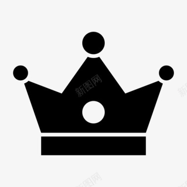 皇冠徽章物品图标图标