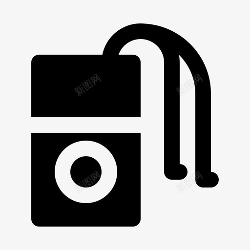 mp3播放器设备电子产品图标svg_新图网 https://ixintu.com mp3播放器 小工具 电子产品 电子设备 硬件 设备