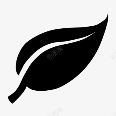 叶子绿色植物图标图标
