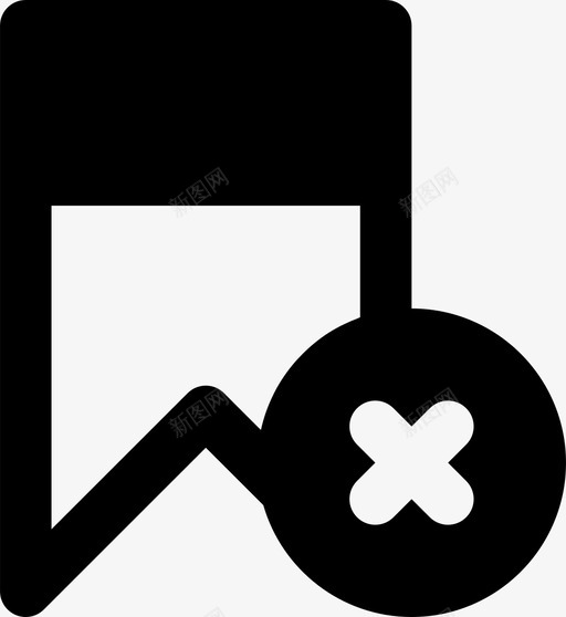 删除书签通信交互图标svg_新图网 https://ixintu.com smashicons交互mdsolid 交互 删除书签 界面 通信