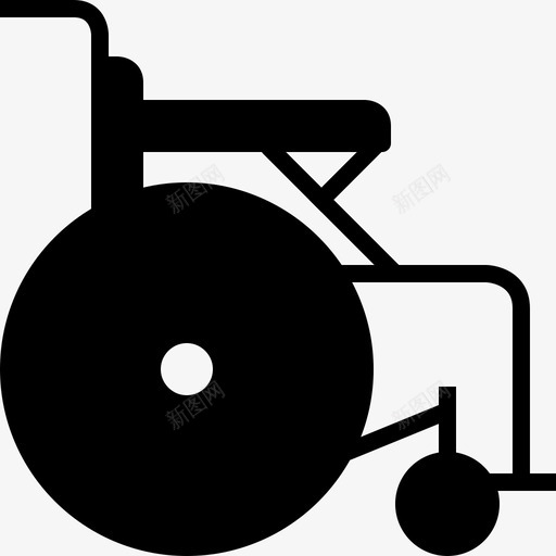 轮椅残疾人医院图标svg_新图网 https://ixintu.com 医疗 医院 恶心的医学标志 残疾人 病人 轮椅