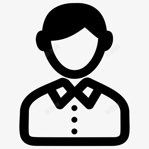 个人头像人物图标svg_新图网 https://ixintu.com 个人 人物 头像 用户 用户界面