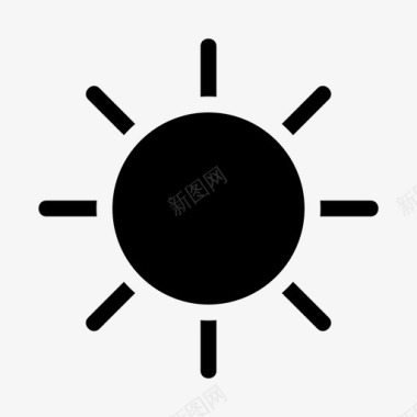 太阳假日炎热图标图标