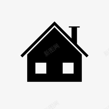 房子烟囱住宅图标图标