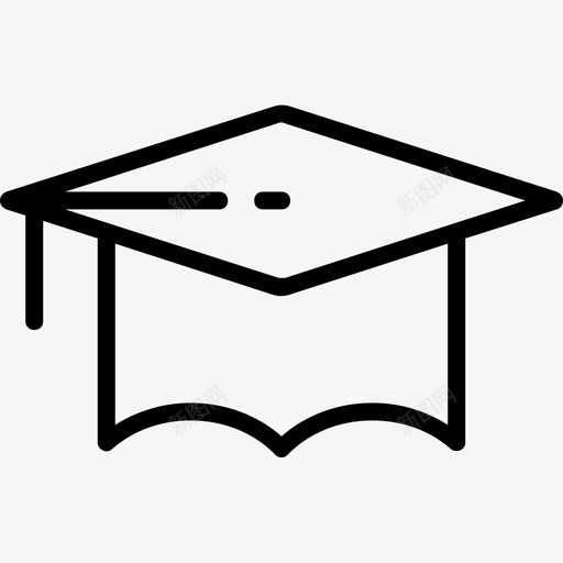 学位帽毕业证书学位证书图标svg_新图网 https://ixintu.com 学位帽 学位证书 教育线图标 毕业证书