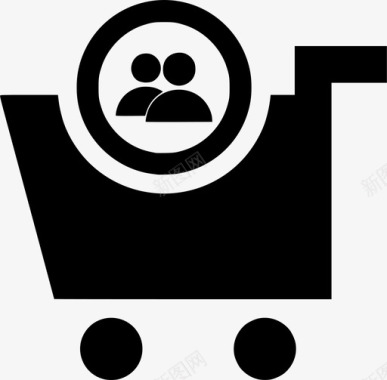 购物车组购物车购物车人员图标图标