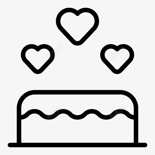蛋糕甜点心图标svg_新图网 https://ixintu.com 心 情人节 情人节提纲 爱 甜点 蛋糕