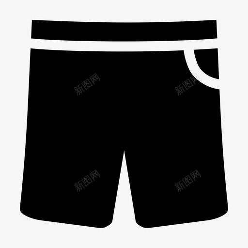 短裤拳击手服装图标svg_新图网 https://ixintu.com 户外 拳击手 探索 服装 短裤