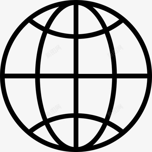 全球全球覆盖地图图标svg_新图网 https://ixintu.com 世界地图 全球 全球覆盖 地图 教育线图标 星球