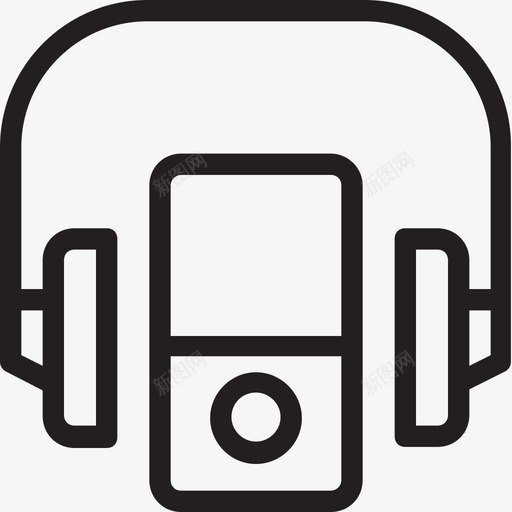 音乐播放器ios设备ipod图标svg_新图网 https://ixintu.com ios设备 ipod mp4播放器 运动图标 随身听 音乐播放器