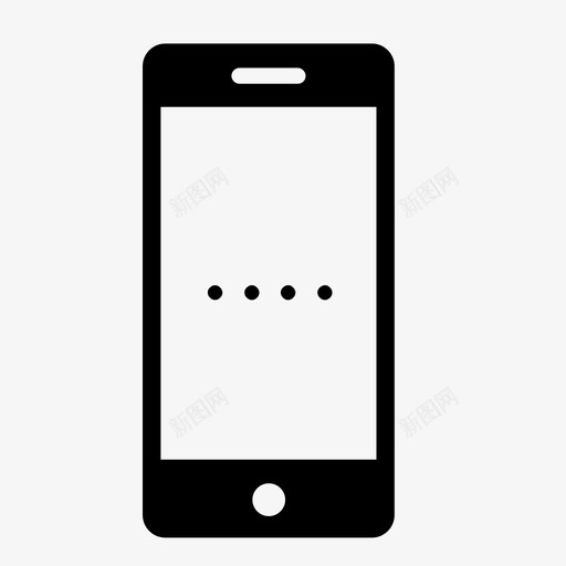 手机锁应用程序密码图标svg_新图网 https://ixintu.com pin 密码 应用程序 手机密码 手机锁