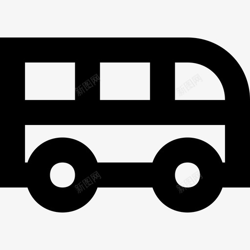 公共汽车客车交通工具图标svg_新图网 https://ixintu.com 交通工具 公共汽车 客车 线路基本图标集1 车辆