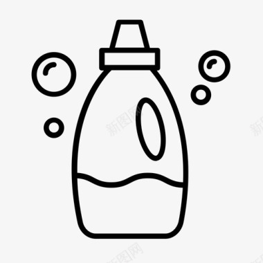 洗衣粉清洁剂清洁剂瓶图标图标