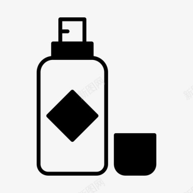 喷雾瓶美容化妆品图标图标
