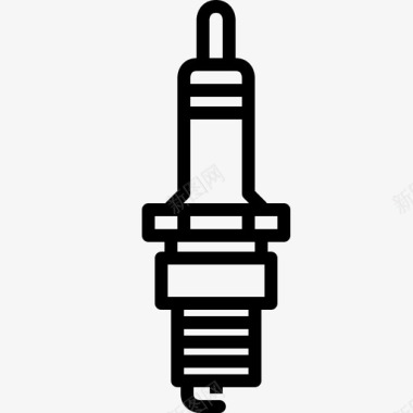 汽车火花塞发动机零件图标图标