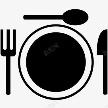 餐具进餐吃饭图标图标