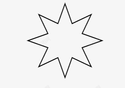 星星尖的八头的图标图标