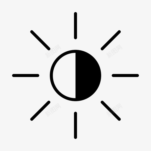 亮度亮度等级光线图标svg_新图网 https://ixintu.com 亮度 亮度等级 光线 流行 阳光