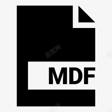 mdf文档扩展名图标图标