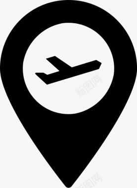 机场机场位置pin机场图标图标