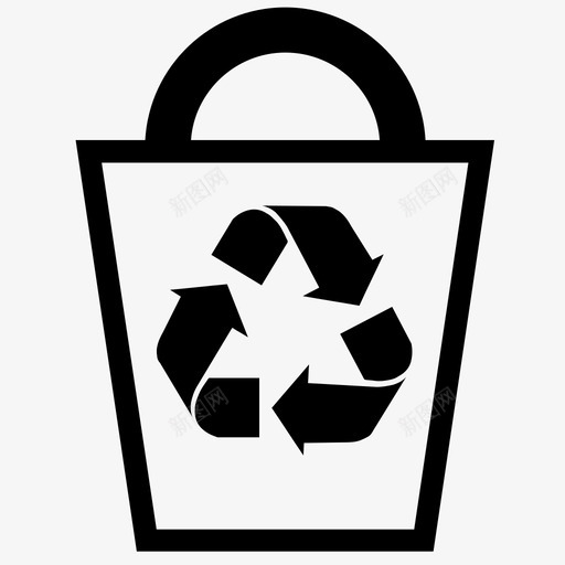 回收包装减少图标svg_新图网 https://ixintu.com 减少 包装 可堆肥 回收 更新