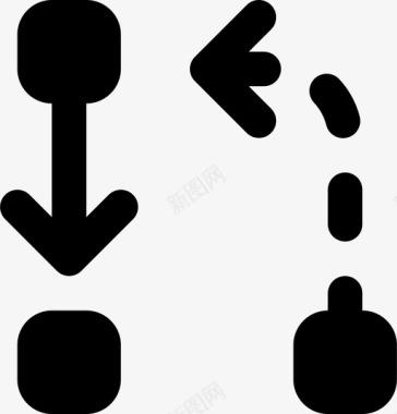 分割和演化箭头方向图标图标