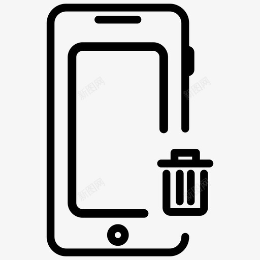 移动删除android删除联系人图标svg_新图网 https://ixintu.com android iphone 删除联系人 移动删除 移动电话