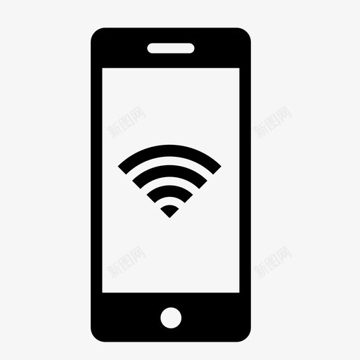 电话wifi互联网网络图标svg_新图网 https://ixintu.com 互联网 电话wifi 电话连接 网络