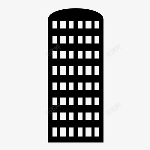高层公寓楼城市图标svg_新图网 https://ixintu.com 公寓楼 城市 城市和乡村 房子 摩天大楼 高 高层