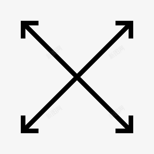 十字箭头方向移动图标svg_新图网 https://ixintu.com 十字箭头 方向 移动