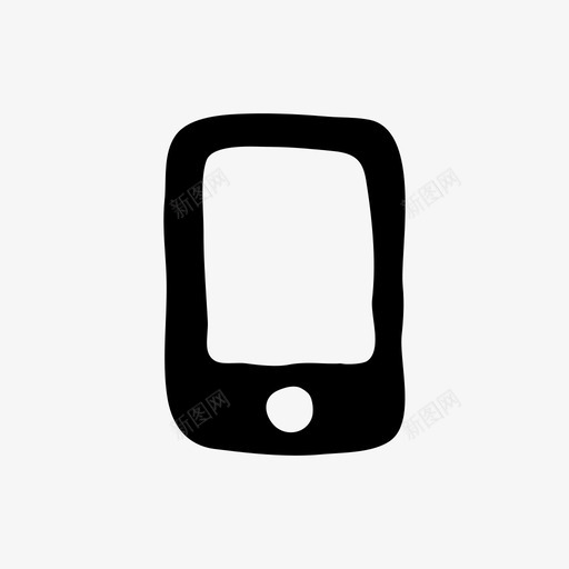 手机iphone手绘手绘材质标图标svg_新图网 https://ixintu.com 手机iphone 手绘 手绘材质设计图标