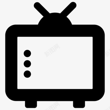 电视监视器电视屏幕图标图标
